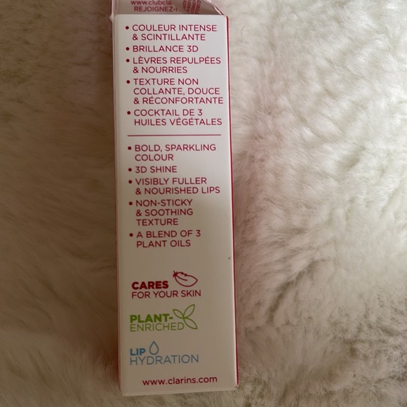 NIB Clarins Lip comfort oil shimmer in burgundy wine 7ml - Picture 4 of 4